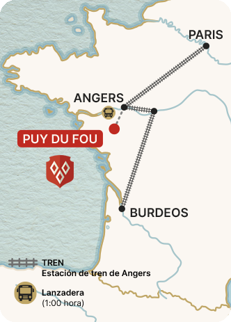 Carta tren Puy du Fou
