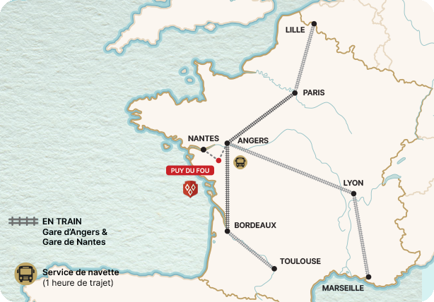 carte de france puy du fou