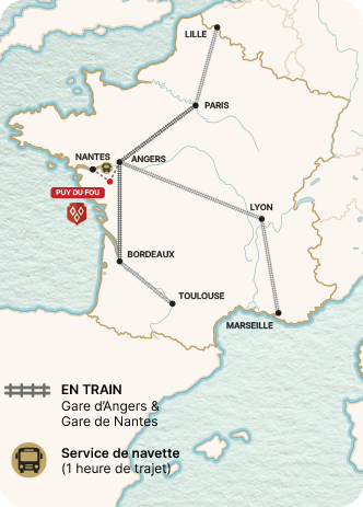 carte de france puy du fou