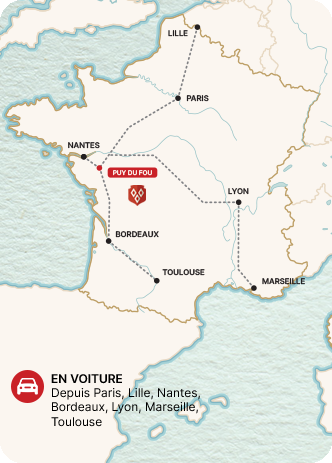 carte de france puy du fou