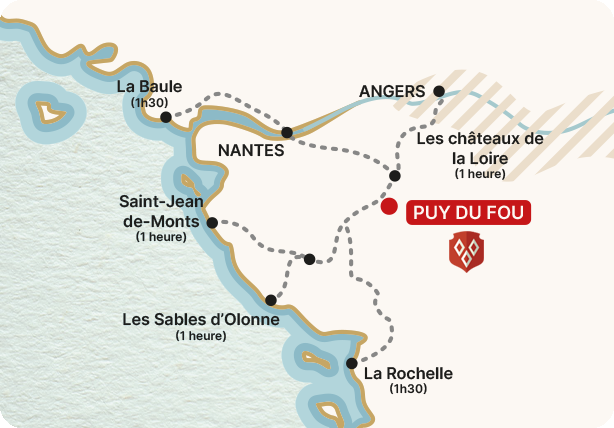 carte de france puy du fou