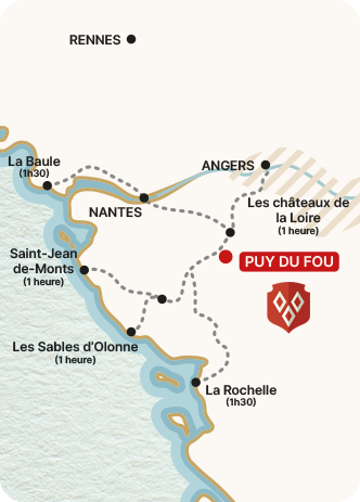 carte de france puy du fou