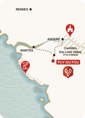 ¿qué se puede hacer en los alrededores de Le Puy du Fou?