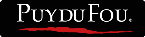 Logo avec fond noir du Puy du Fou