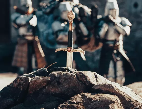 L'épée du roi de Bretagne Arthur : Excalibur 