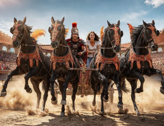 Entrez dans la course ! Char dans l'arène du Puy du Fou