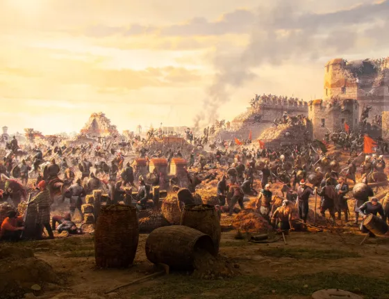 Représentation de la prise de Constantinople
