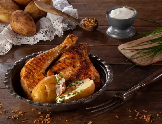 restaurant la rotissoire demi poulet grillé Puy du Fou