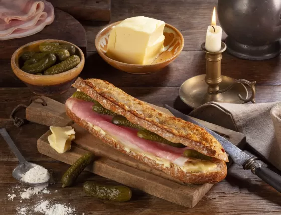 Restaurant l'étape sandwich jambon-beurre Puy du fou