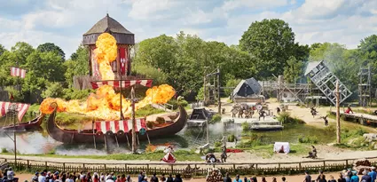 The triple flame of the longship from the show ‘Les Vikings’