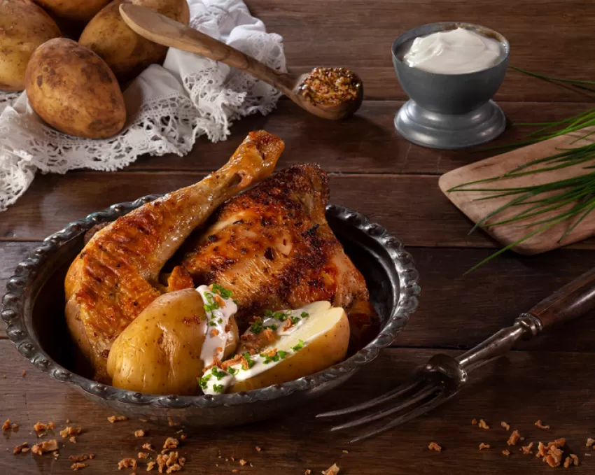 restaurant la rotissoire demi poulet grillé Puy du Fou