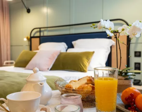 Petit déjeuner hôtel square lodge
