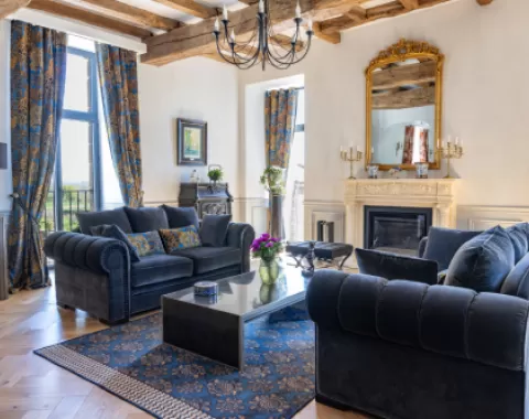 Chambres d'hôtes, Domaine de la Haye, salon