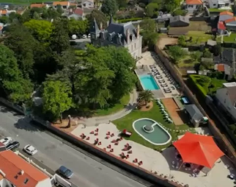 Château des tourelles - aérienne