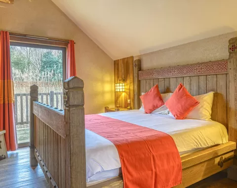 La chambre de l'hôtel "Les Iles de Clovis"