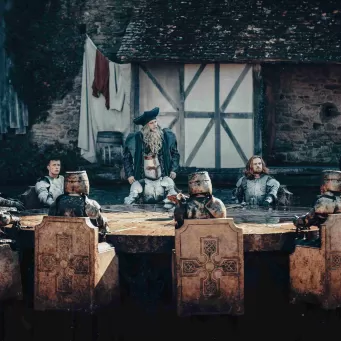 Arthur Merlin et les chevaliers autours de la Table Ronde