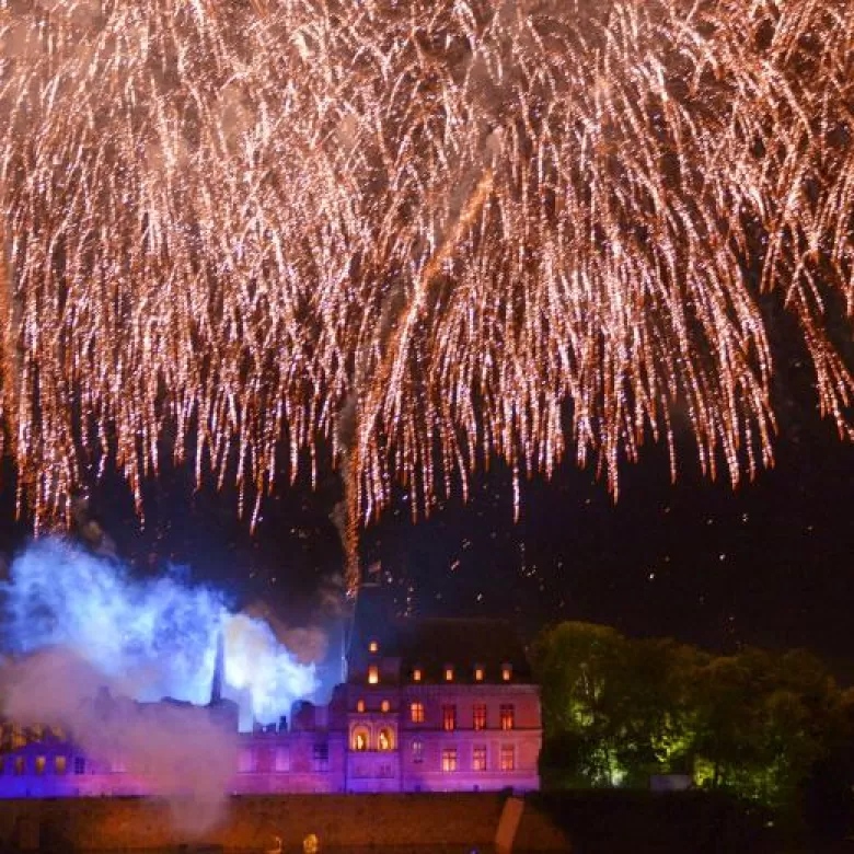 Feux d'artifice de "La Cinéscénie" 