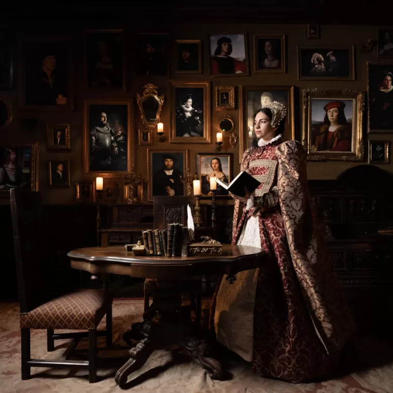 Catherine, maîtresse du château du Puy du Fou, dans la Renaissance du Château