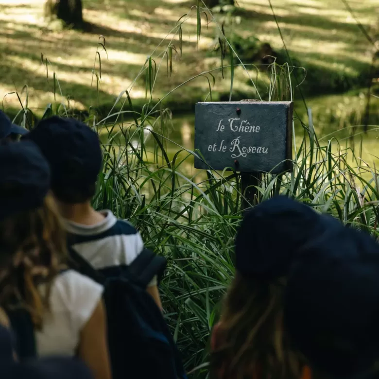 Enfants devant la nature du Puy du Fou