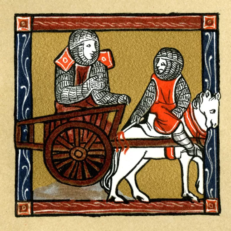 Chevalier de la Charette, illustration du roman de Chrétien de Troyes