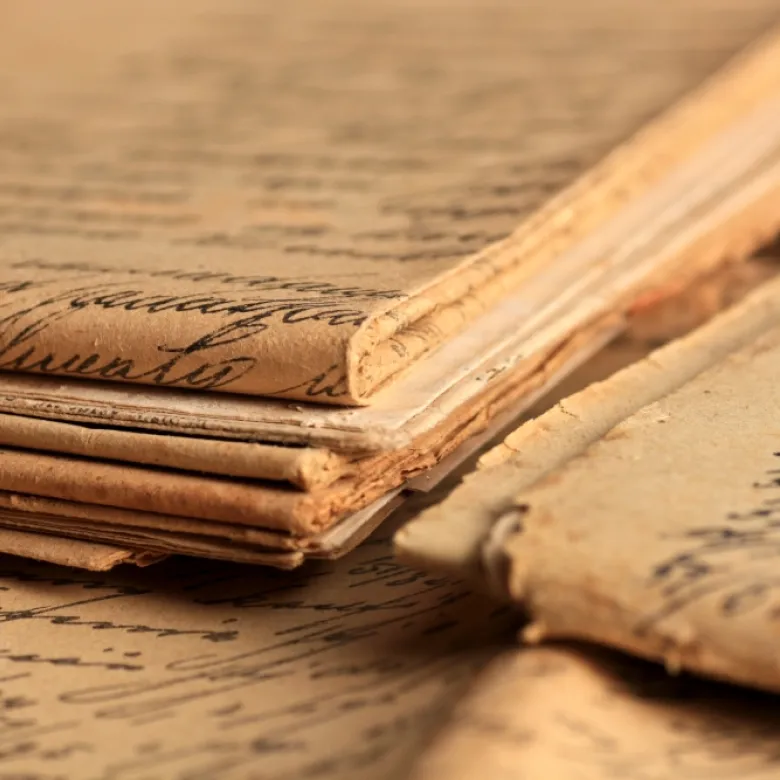 Ecriture, manuscrit, papier ancien