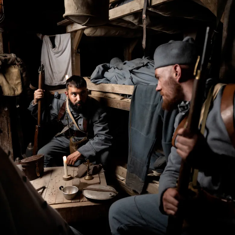Spectacle immersif "Les Amoureux de Verdun" au Puy du Fou