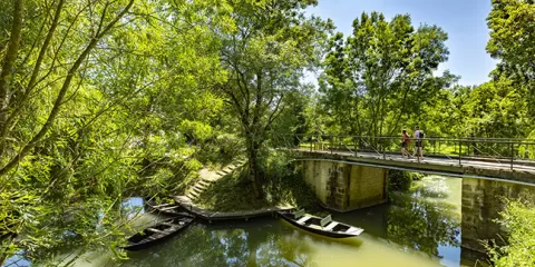 Marais Poitevin, où il y a une grande diversité d'activités, situé dans les Pays de la Loire