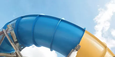 Toboggan aquatique