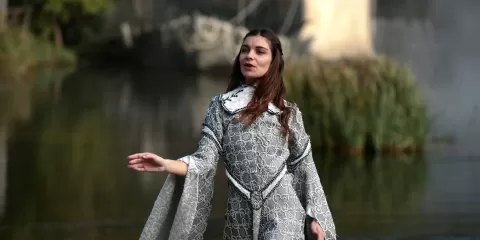 Fée Morgane au bord du lac