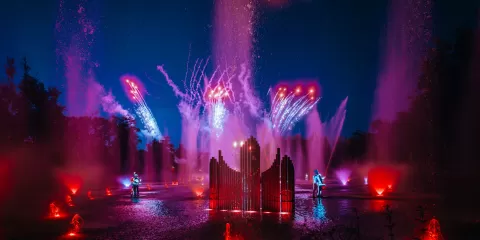 Final du spectacle nocturne "Les Noces de Feu"