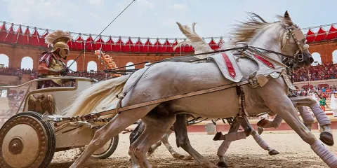 Char lors de la course dans le Signe du Triomphe