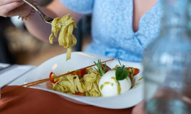 Tagliatelle et burrata