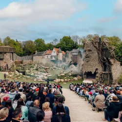 Tribune du spectacle "L'Epée du Roi Arthur" au Puy du Fou